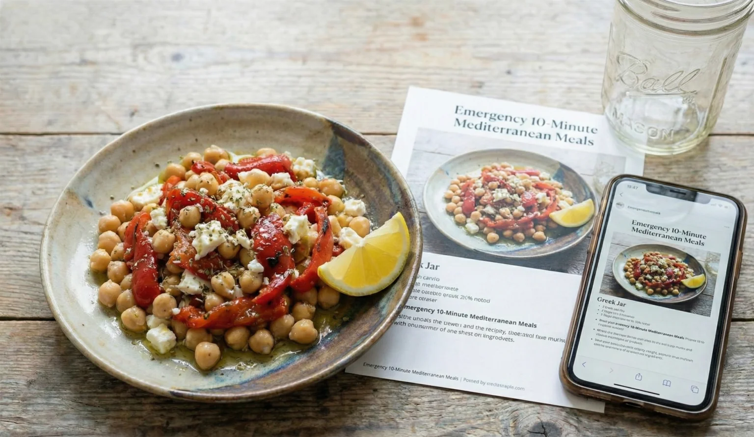 Emergency 10 Minute Mediterranean Meals free gift preview